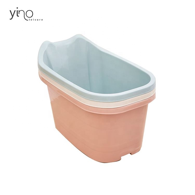 Ready to Ship Wholesale Plastic Freestanding Bath Tub,Moveable Adult Kid Bathroom Bathtub